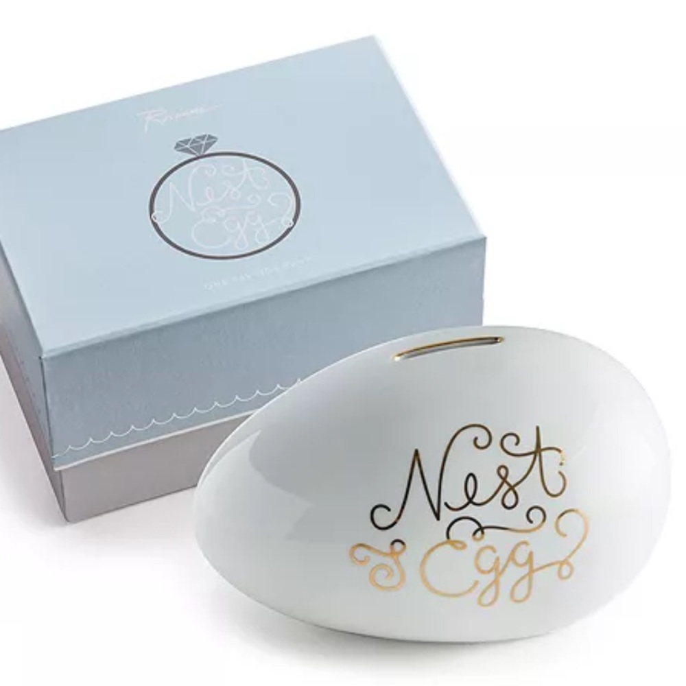 Rosanna Nest Egg Porcelain Bank